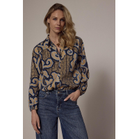 Tramontana Blouse Rococo Tie Blue